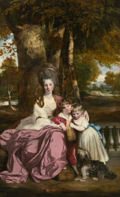 Lady Elizabeth Delmé y sus hijos de Joshua Reynolds